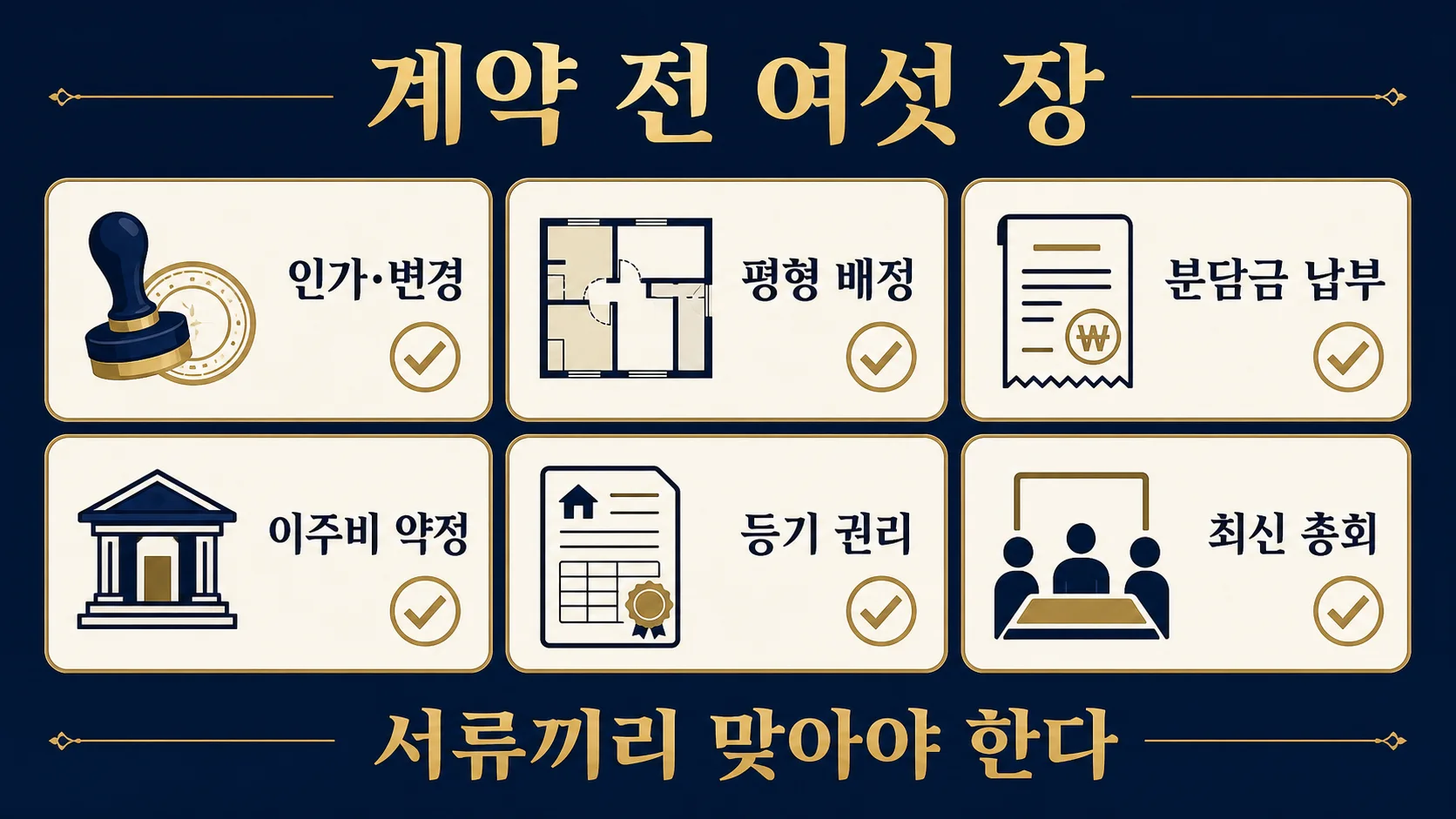 재개발 계약 전 확인할 관리처분계획, 분양대상, 배정 평형, 분담금, 이주비, 등기와 총회자료